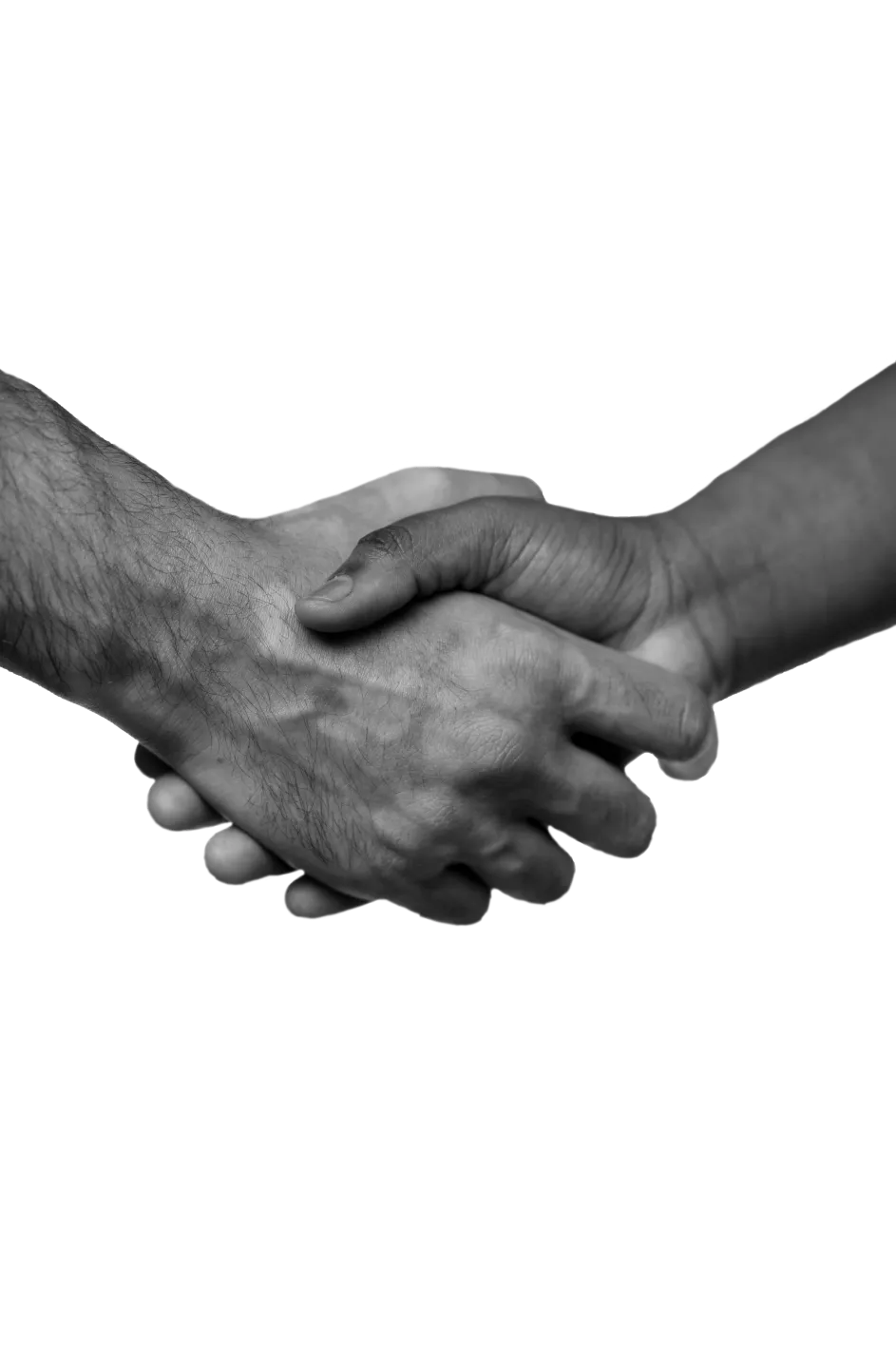 Personas dándose la mano en señal de acuerdo